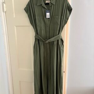 Universal Thread Green Maxi Dress with Belt